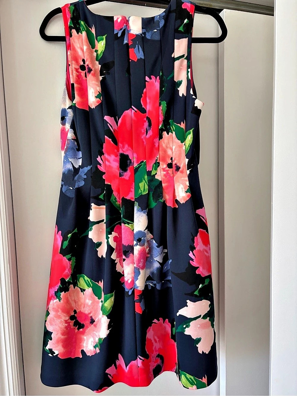 Vince Camuto Floral Maxi Dress Navy blue & Pink Size 10
